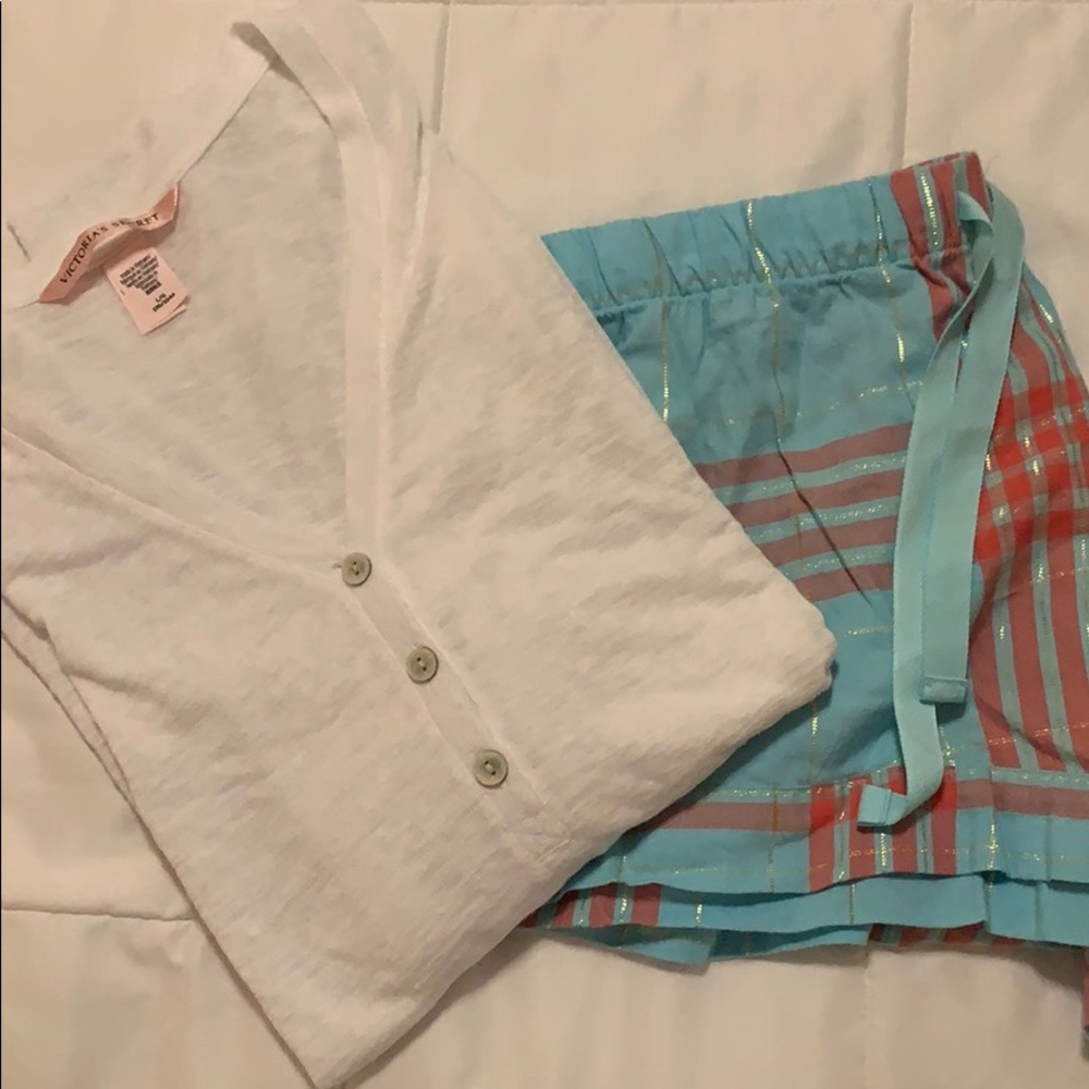 Never worn VS pajama set.